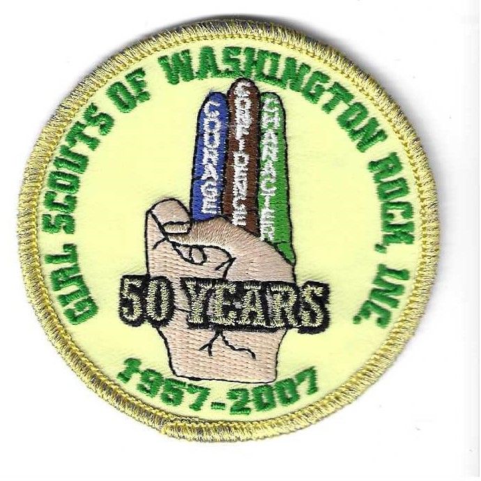 Washington Rock GSC 50th anniversary council patch (NJ)