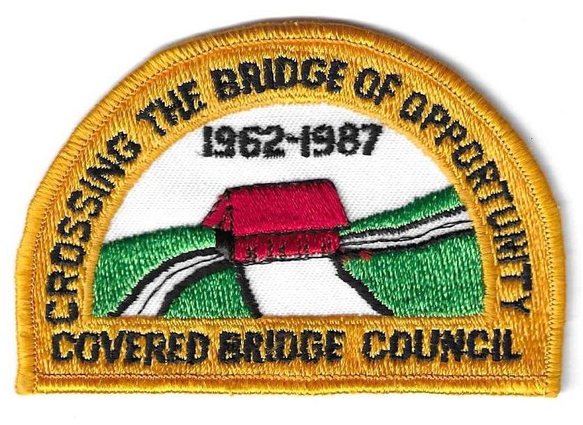 Covered Bridge GS 25th anniversary council patch (Indiana)