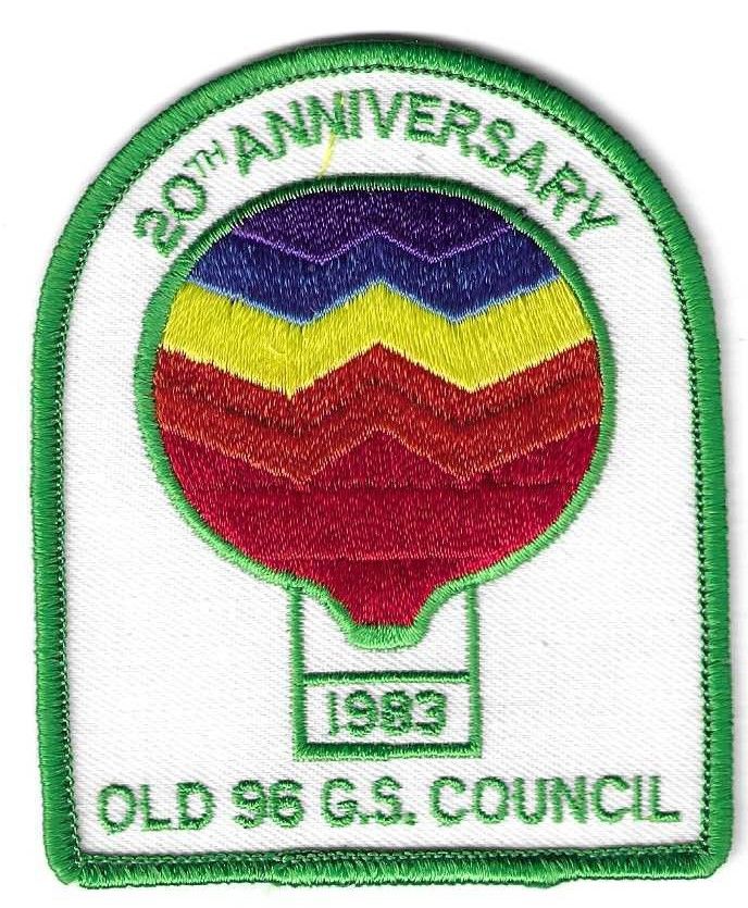 Old 96 GSC 20th anniversary council patch (SC)