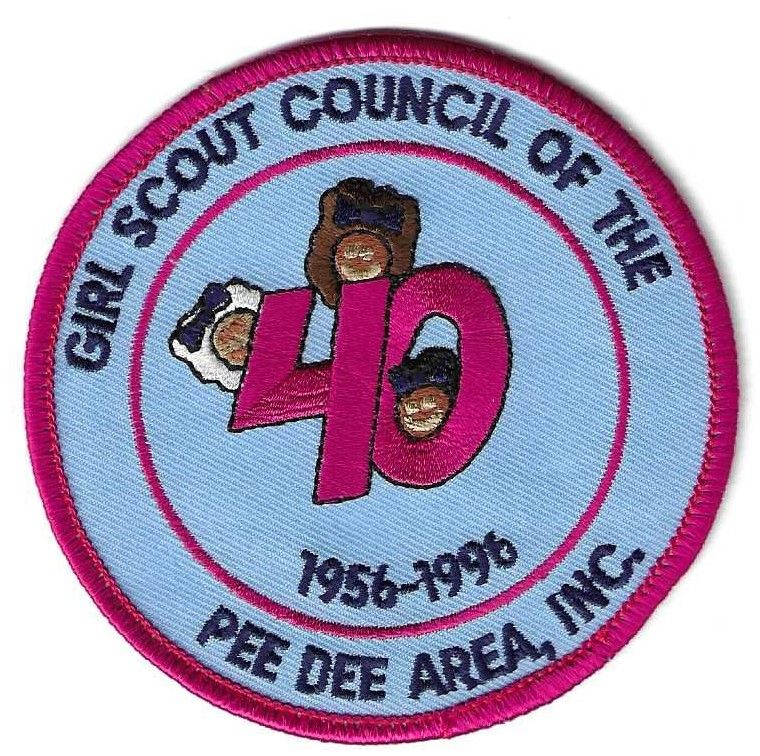 Pee Dee Area Inc (GS of) 40th anniversary council patch (SC)