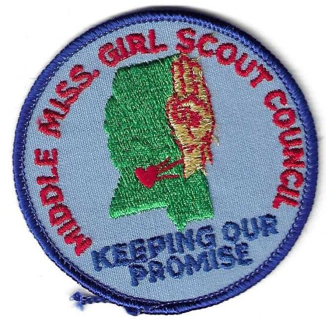 Middle Mississippi GSC  council patch (MS)