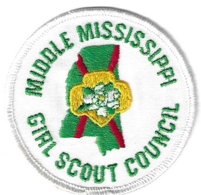 Middle Mississippi GSC  council patch (MS)