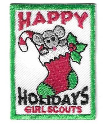 Happy Holidays fun patch (GSUSA)
