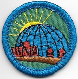 The World in My Community Blue Border