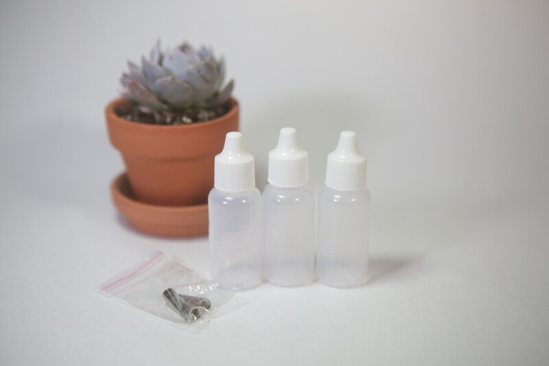 Squeeze Bottles 3 Pack with Metal Tips​