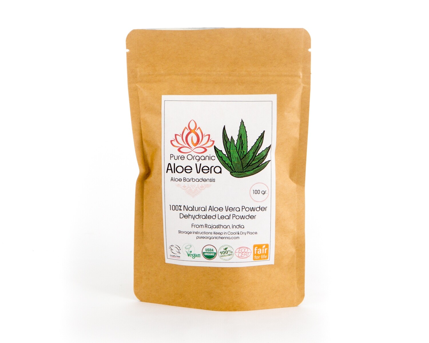 Pure Organic Aloe Vera Powder