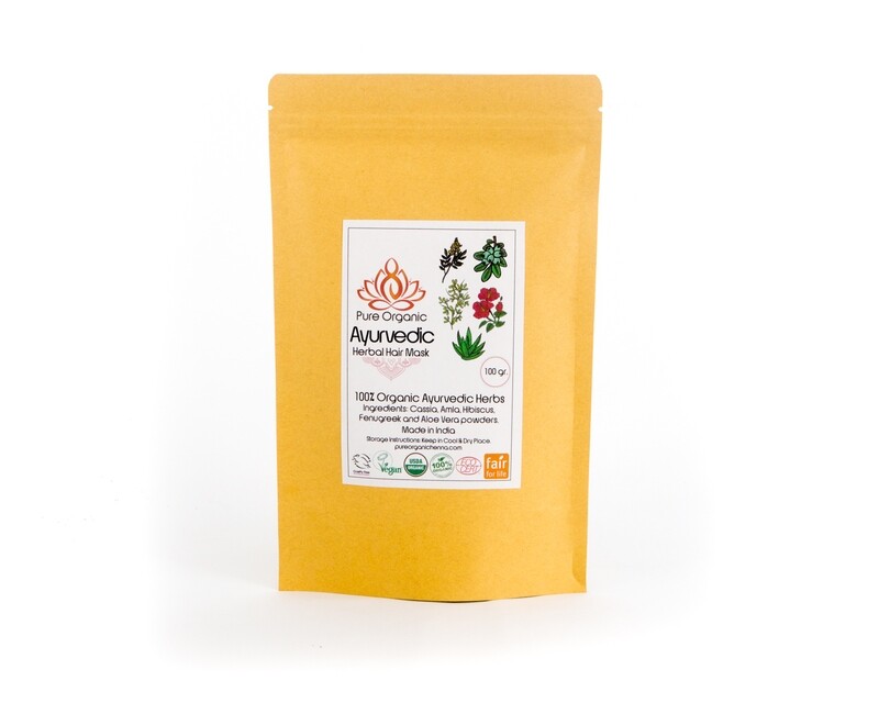 Pure Organic Ayurvedic Herbal Hair Mask