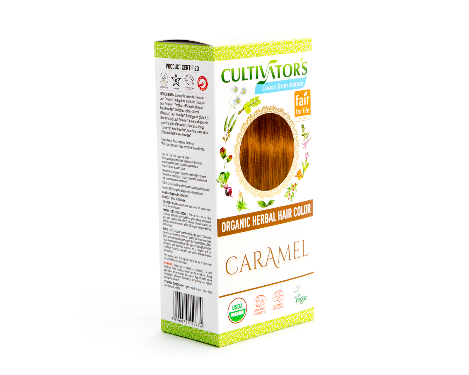 Organic Herbal Hair Color - Caramel Organic Herbal Hair Color - Caramel