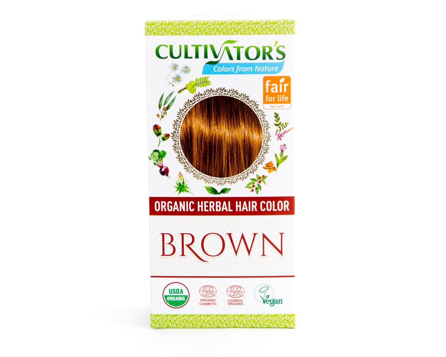 Organic Herbal Hair Color - Brown