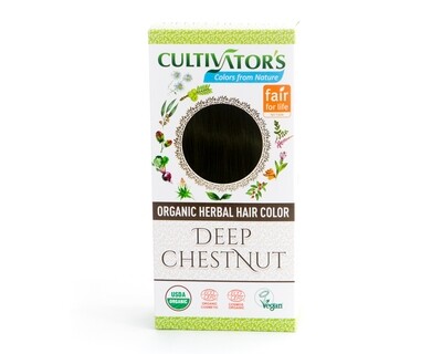 Organic Herbal Hair Color - Deep Chestnut