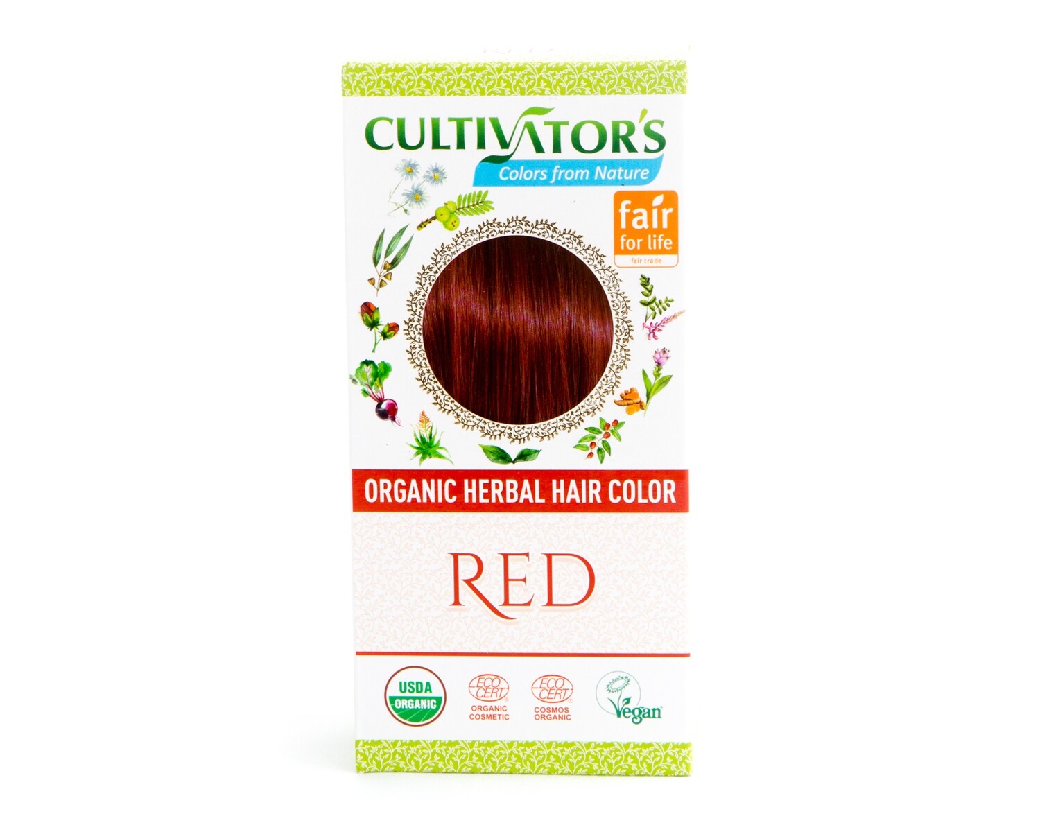 Organic Herbal Hair Color - Red
