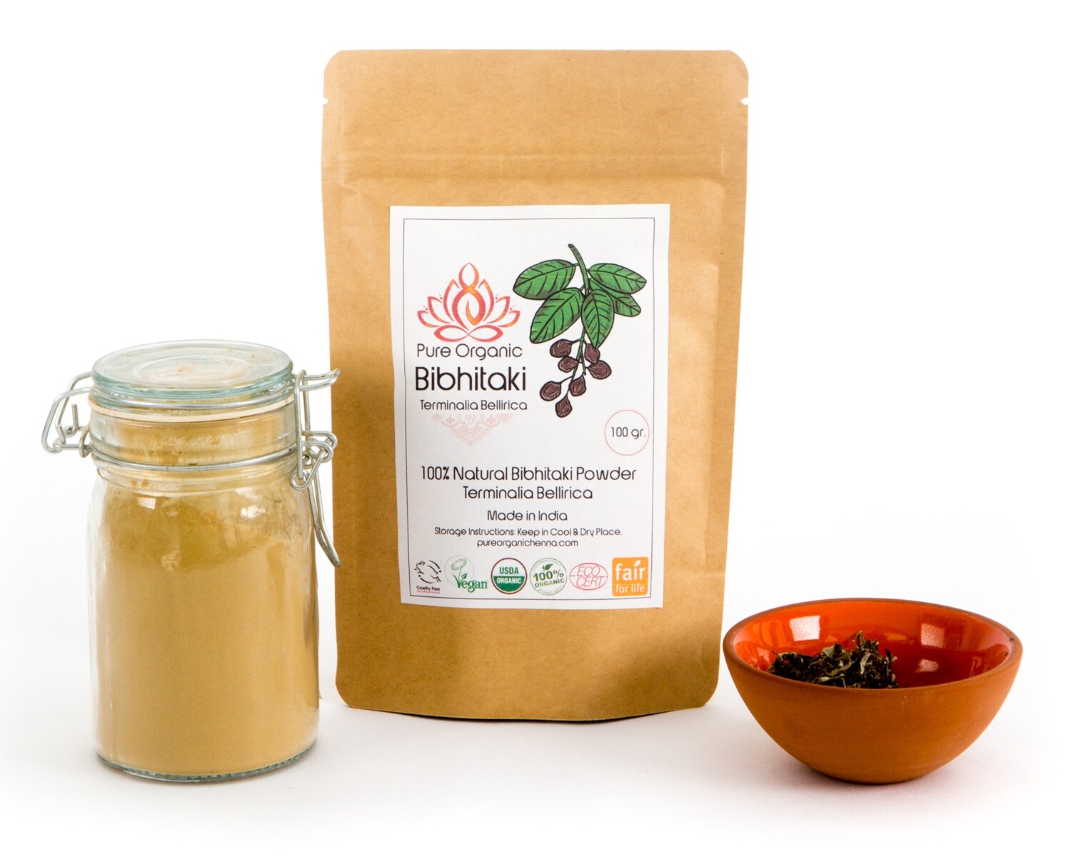 Pure Organic Bibhtaki Powder