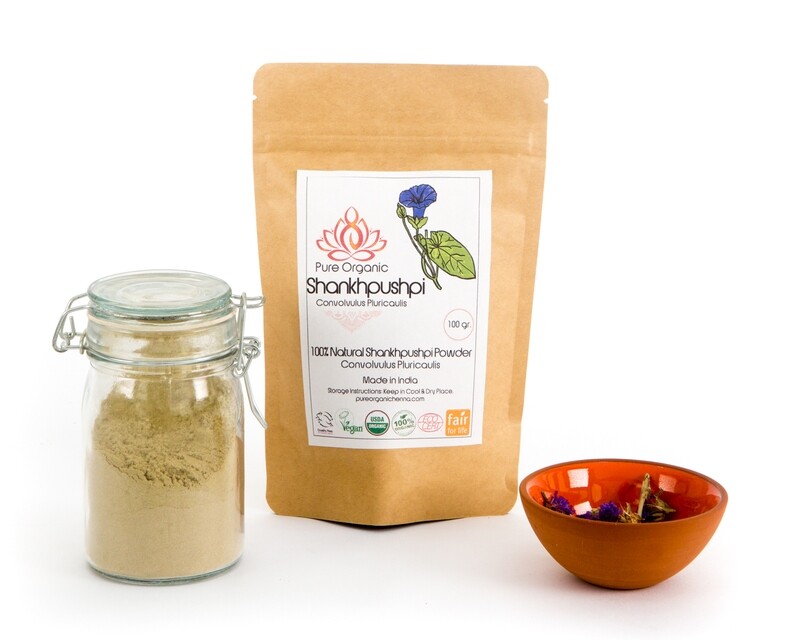 Pure Organic Shankhpushpi Powder