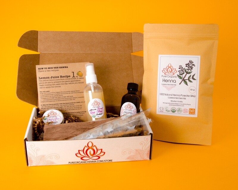 Pure Organic Henna DIY KIT Professional