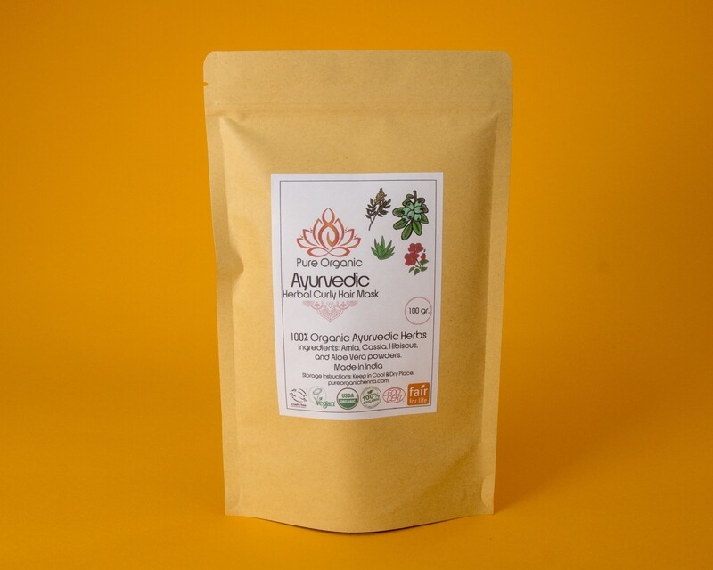 Pure Organic Ayurvedic Herbal Curly Hair Mask