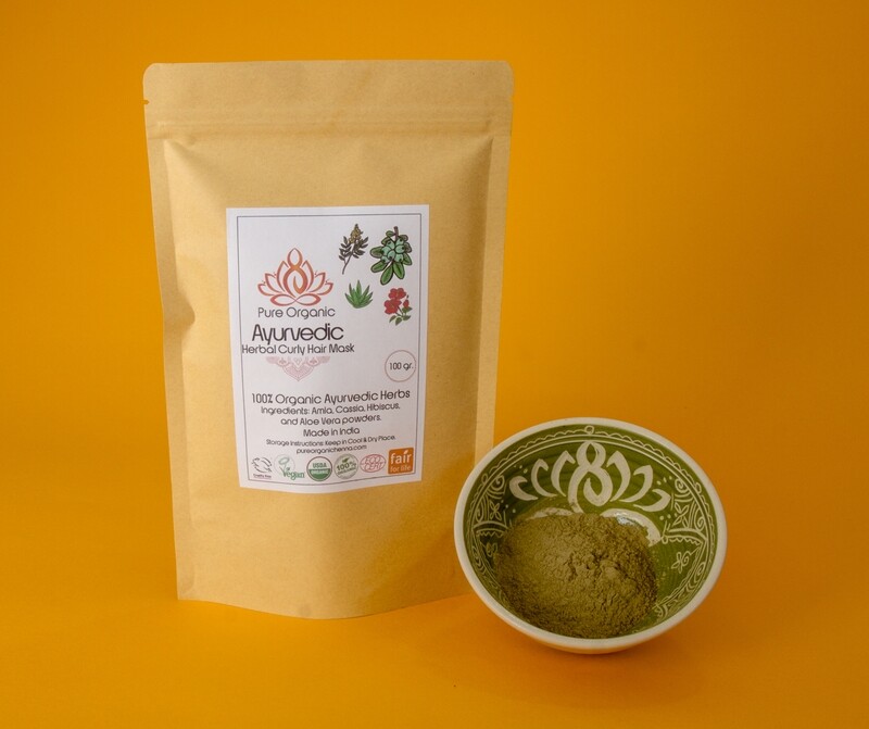 Pure Organic Ayurvedic Herbal Curly Hair Mask