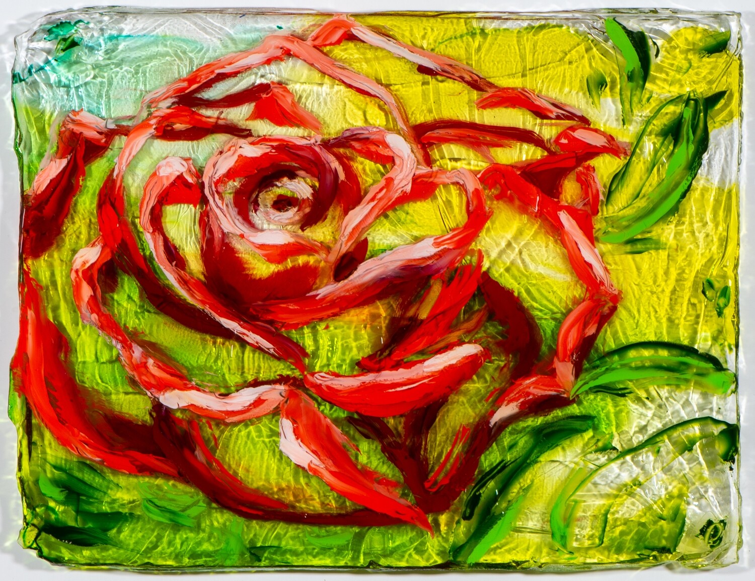 Red Resin Rose
