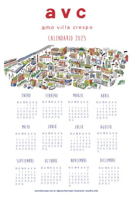 Calendario AVC 2025 &quot;Mapa ilustrado&quot;