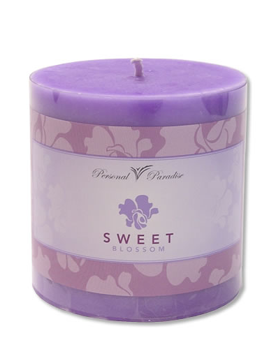 Sweet Blossom Organic Pillar Candle