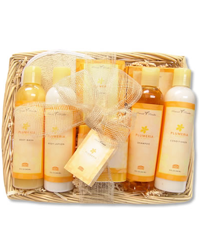 Plumeria Petals X-Large Hawaiian Gift Basket