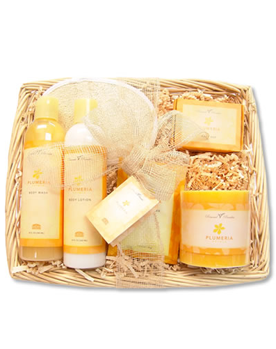 Plumeria Petals Large Hawaiian Gift Basket