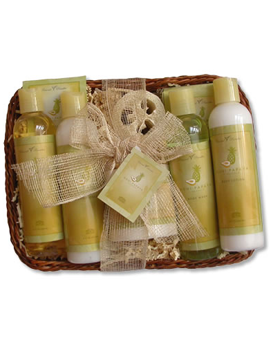 Noni Papaya Pineapple X-Large Hawaiian Gift Basket
