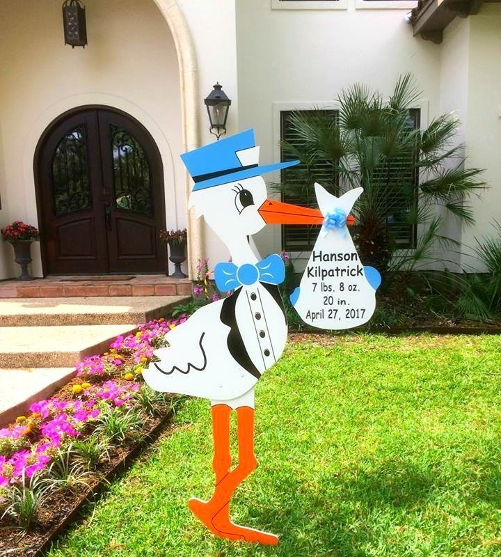 Boy/Girl Baby Stork Sign Rental