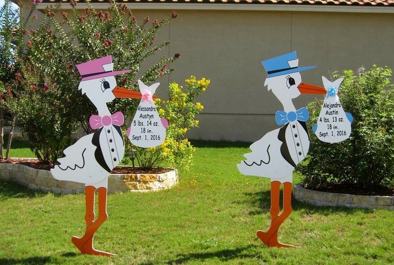 Twins Storks Signs Rental