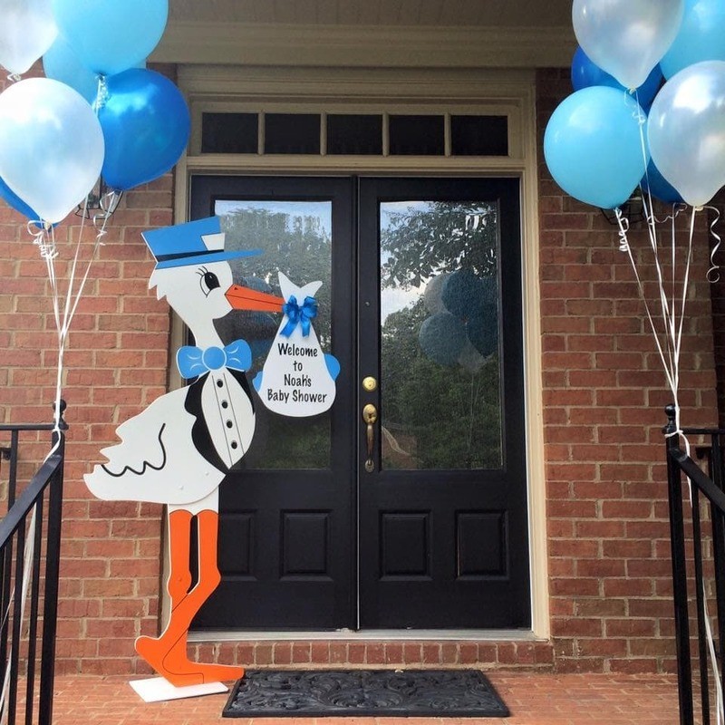 Baby Shower or Gender Reveal Stork Sign Rental