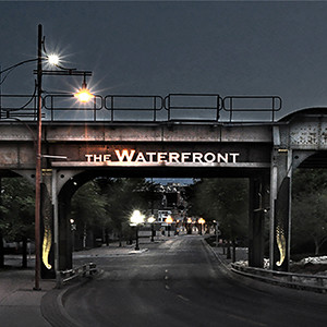 Coaster Waterfront District downtown Winnipeg, Manitoba