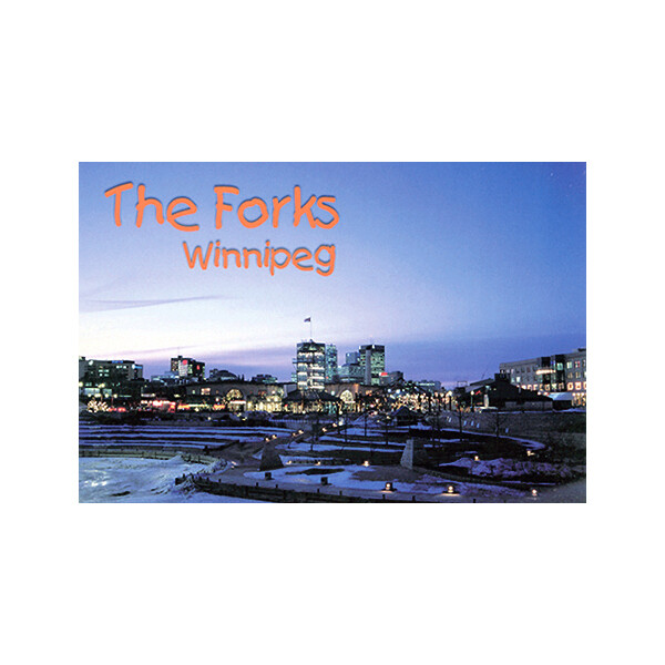 The Forks at night, Winnipeg, Manitoba