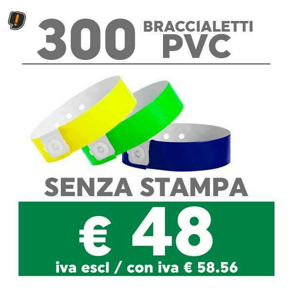 🔝 300 Braccialetti Pvc - SPEDIZIONE GRATIS