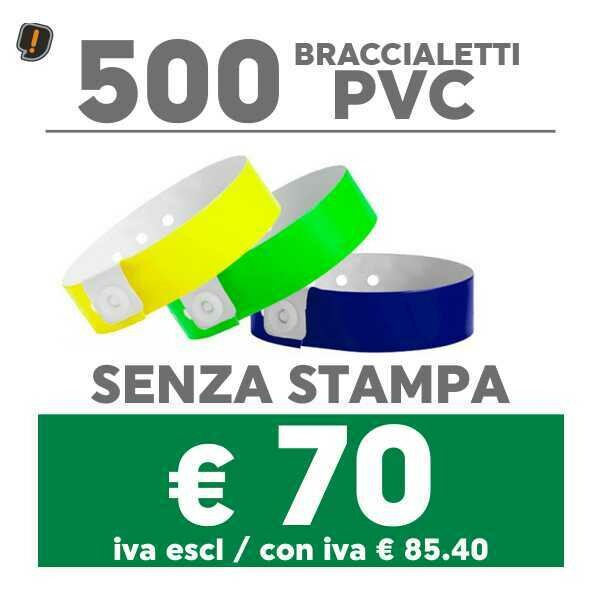 🔝 500 Braccialetti Pvc - SPEDIZIONE GRATIS