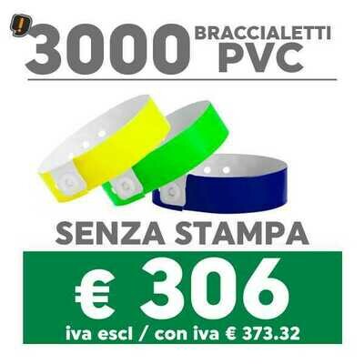 🔝 3000 Braccialetti Pvc - SPEDIZIONE GRATIS