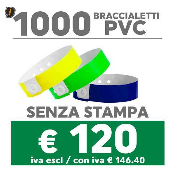 🔝 1000 Braccialetti Pvc - SPEDIZIONE GRATIS