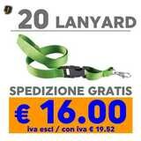 Lanyard 20 pz SPEDIZIONE GRATIS