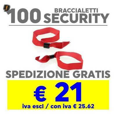 100 Braccialetto Security SPEDIZIONE GRATIS