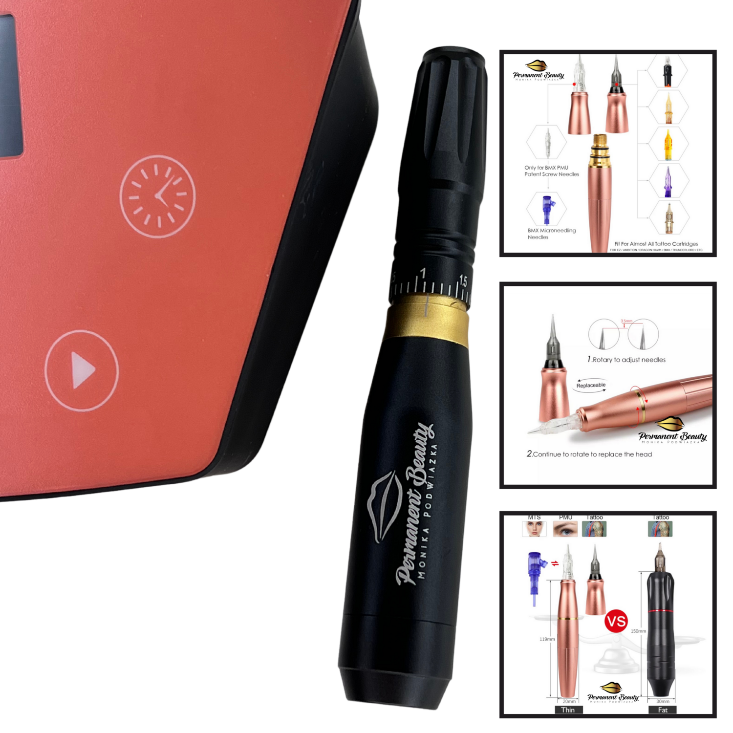 PMU Pro Liner 3in1- til pmu, tattoo, MTS