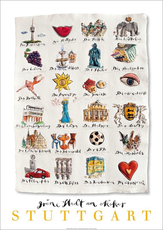 Stadtplakat „Stuttgart“