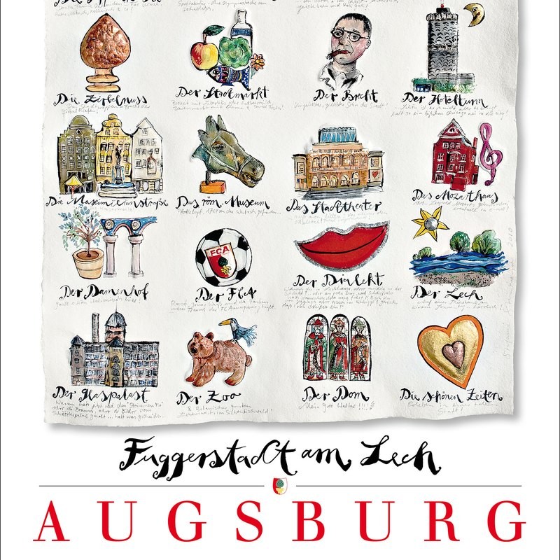 Stadtplakat „Augsburg“