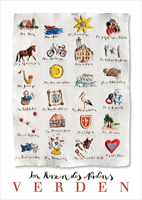 Stadtplakat „Verden“