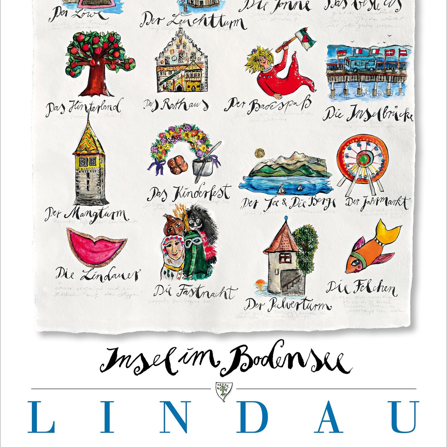 Stadtplakat „Lindau“