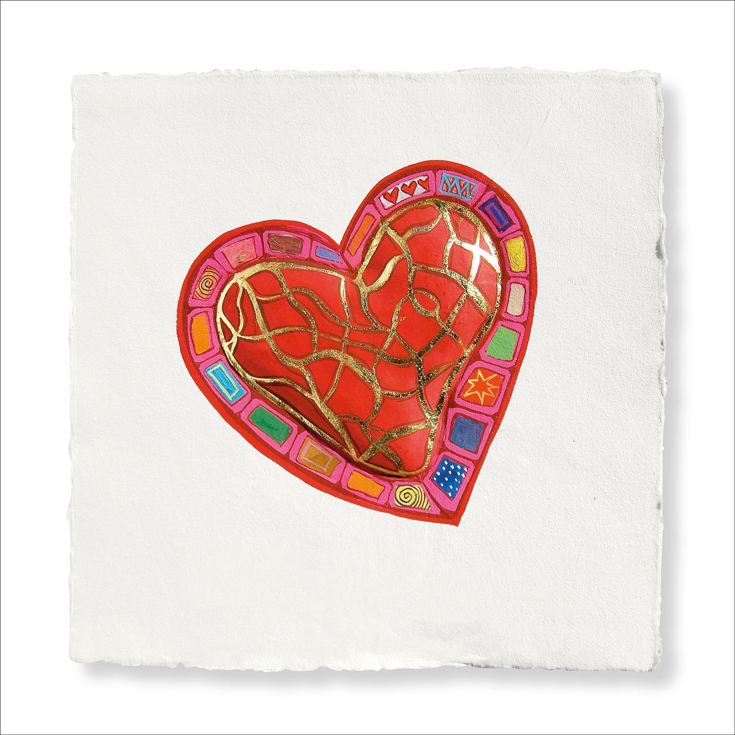 Kunstdruck &quot;Miteinander Verbunden&quot; 30 x 30 cm