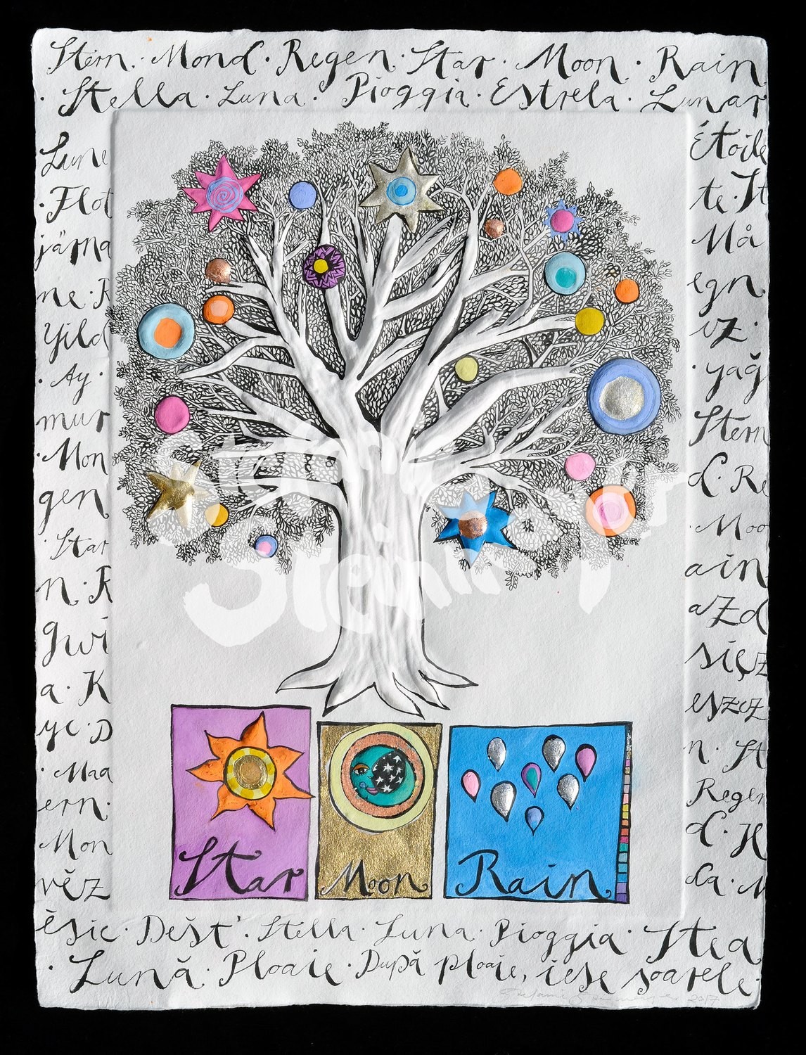 Originalgrafik &quot;Star Moon Rain&quot;
