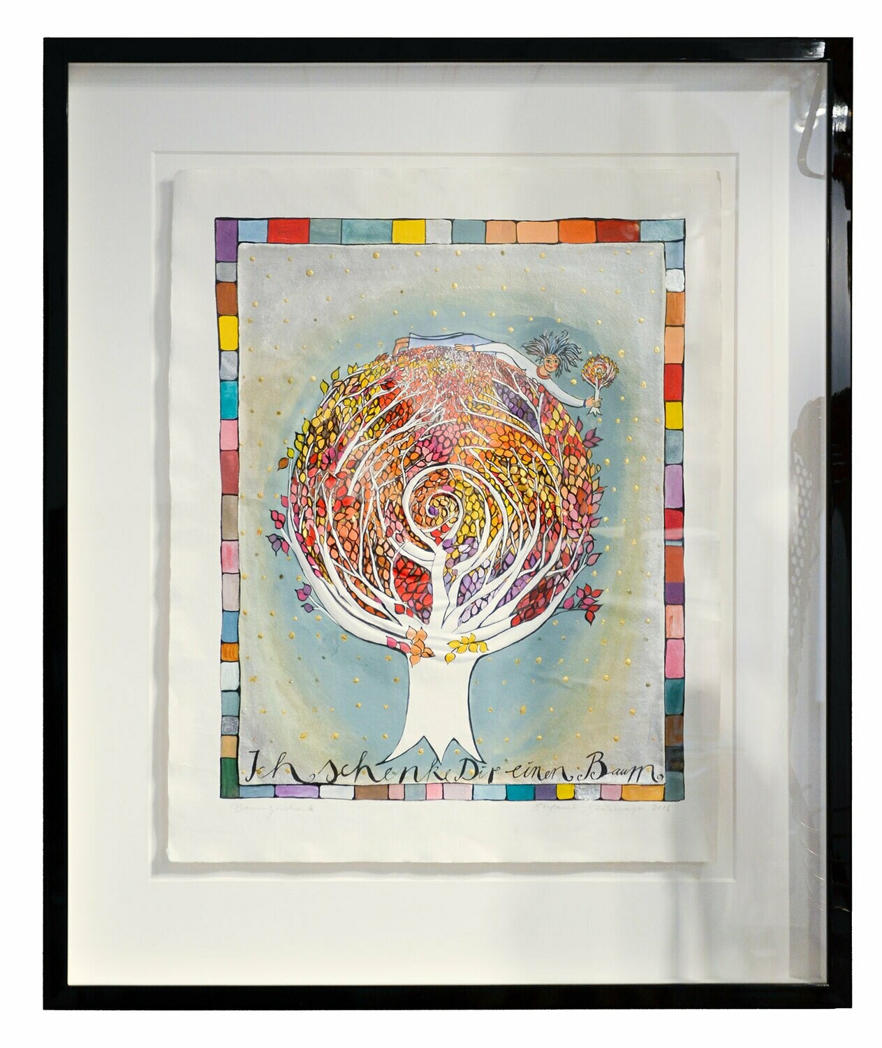 Originalgrafik &quot;Baumgeschenk&quot;
