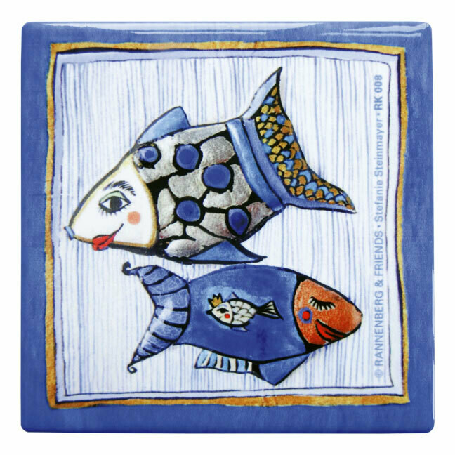Kachel &quot;Fisch mit Nadelstreifen&quot;