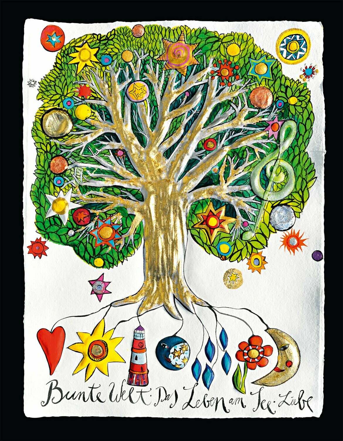 Originalgrafik &quot;Bunte Welt&quot;