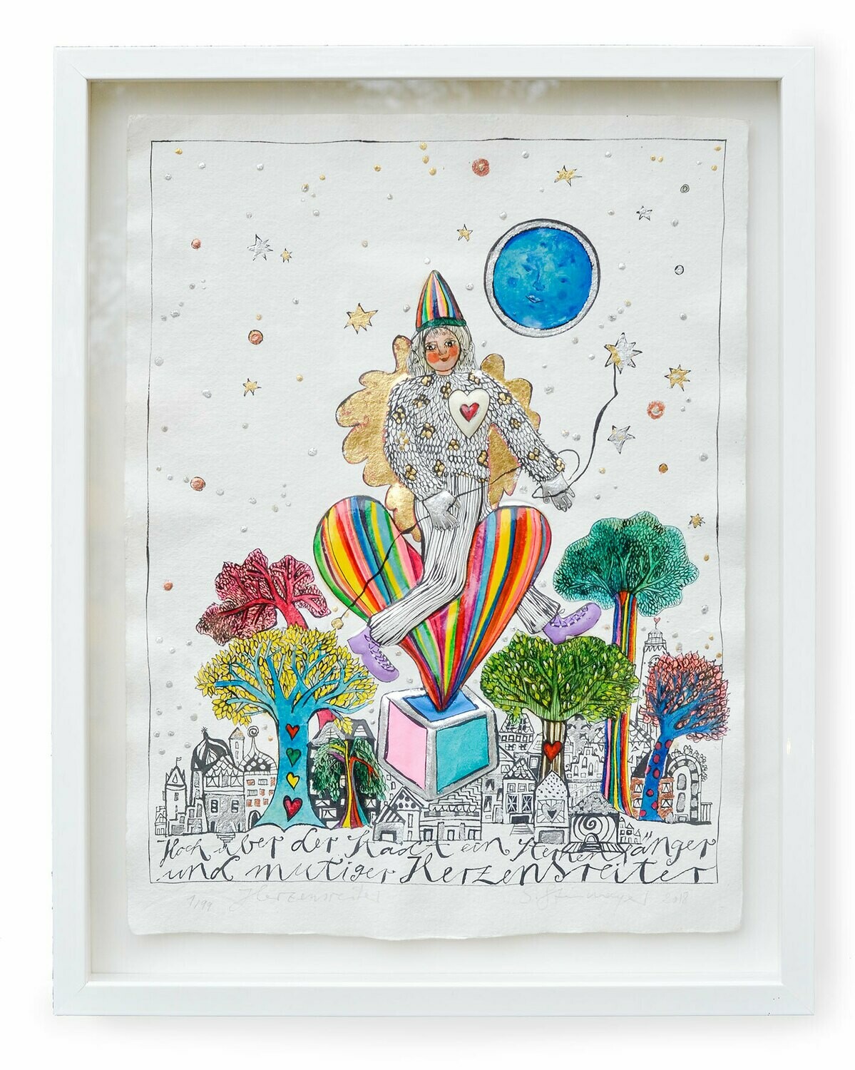 Originalgrafik &quot;Herzensreiter&quot;
