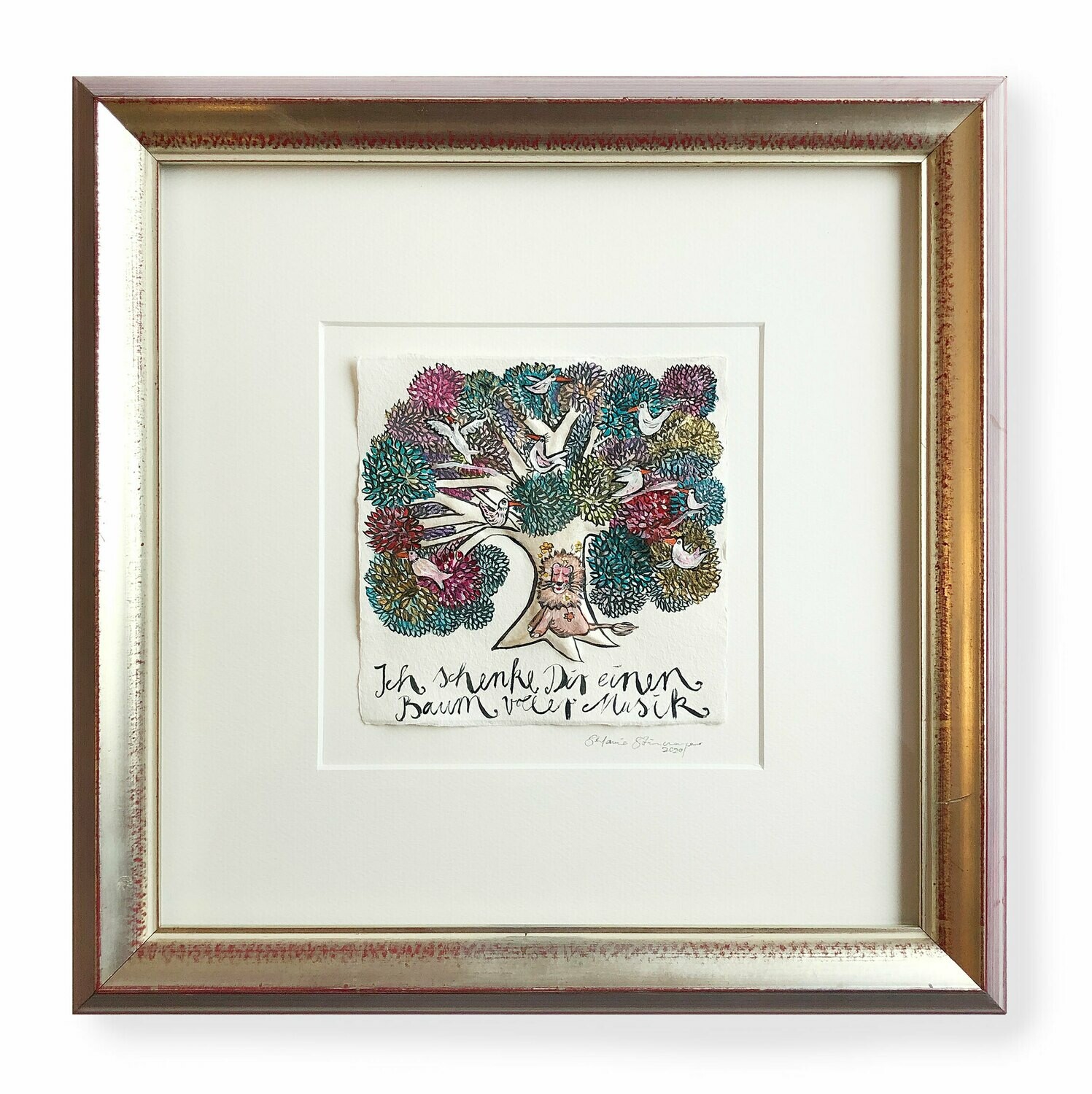 Originalgrafik &quot;Ich schenk Dir einen Baum voller Musik&quot;