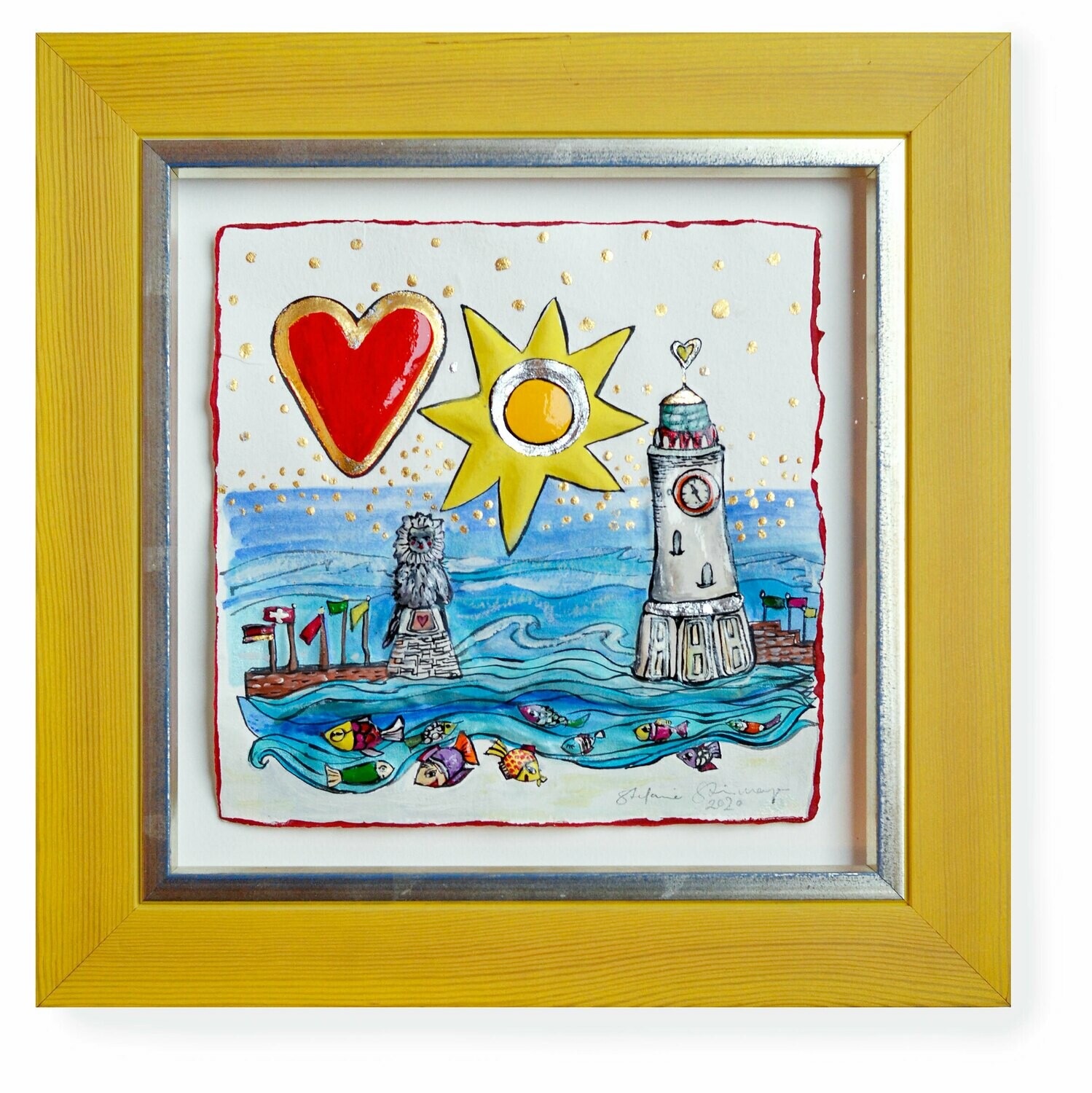 Originalgrafik &quot;Lindau Hafen&quot;
